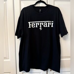 Ferrari Black and White Logo T-Shirt
